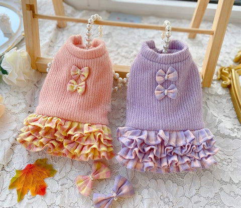 Handmade Sweet Sweater Dress ‐ カラフルニットドレス