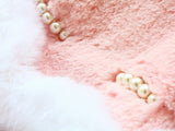 Handmade Camellia Fur Coat ‐ カメリア付きファーコート