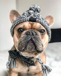 knitting hat ‐ ポンポンニット帽