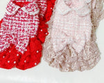 Handmade Cute Tweed  Dress ‐ パールツイードドレス