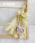Handmade Tweed Yellow Dress ‐ レモンカラーツイード