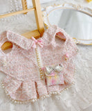 Handmade Baby Pink Tweed Dress ‐ ベビーピンクツイードドレス