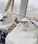 Handmade Knit Dress＆Sweater ‐ ホワイトニットベスト＆ドレス
